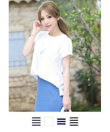 Rocotta by MOERY | Rocotta(ロコッタ) ロールアップスリーブTシャツ(Tシャツ/カットソー)