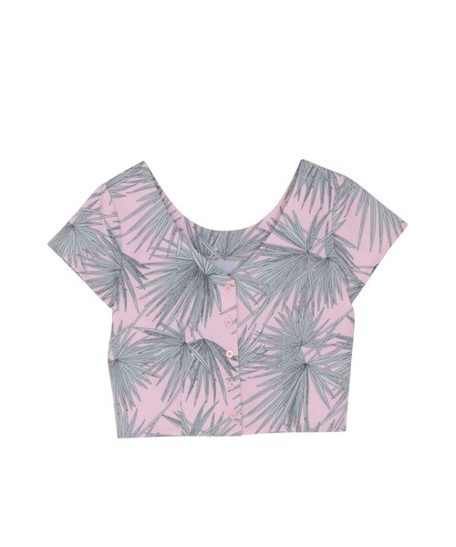 EMODA（エモダ）の「ORIENTAL OVERLEAF 2WAYトップ（トップス・レディース・ホワイト/ブラック/ピンク/ネイビー・S/M）」の3枚目の写真