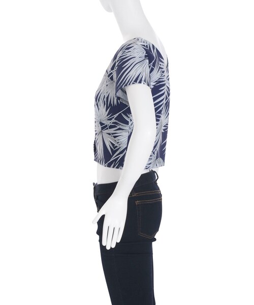 EMODA（エモダ）の「ORIENTAL OVERLEAF 2WAYトップ（トップス・レディース・ホワイト/ブラック/ピンク/ネイビー・S/M）」の12枚目の写真