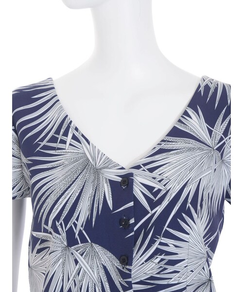 EMODA（エモダ）の「ORIENTAL OVERLEAF 2WAYトップ（トップス・レディース・ホワイト/ブラック/ピンク/ネイビー・S/M）」の13枚目の写真