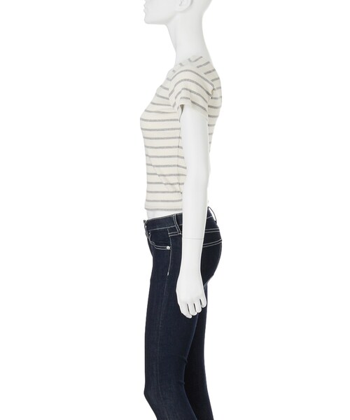 GYDA（ジェイダ）の「2WAYバインダーTシャツ（トップス・レディース・オフホワイト/ブラック/ピンク/ミックス/ダークミックス・F）」の13枚目の写真