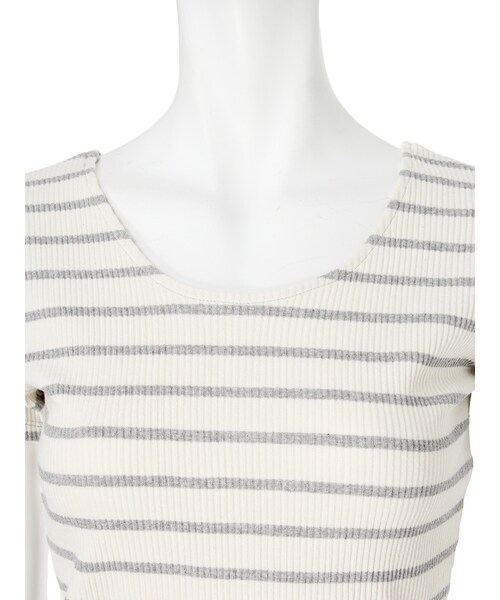 GYDA（ジェイダ）の「2WAYバインダーTシャツ（トップス・レディース・オフホワイト/ブラック/ピンク/ミックス/ダークミックス・F）」の15枚目の写真