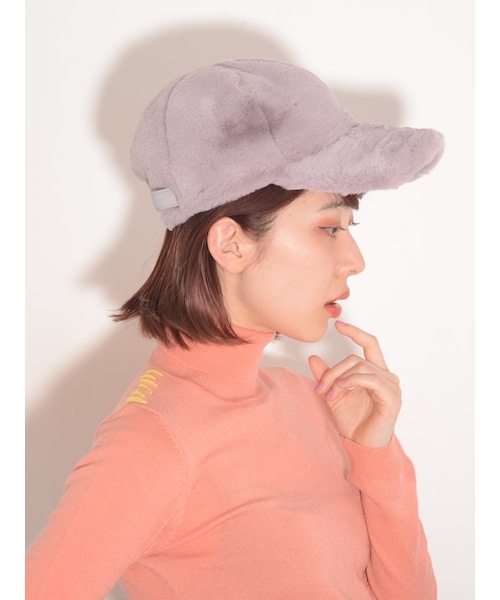 merry jenny(メリージェニー)の「FurCAP(帽子・レディース・アイボリー/ブラック/ラベンダー・F)」の9枚目の写真