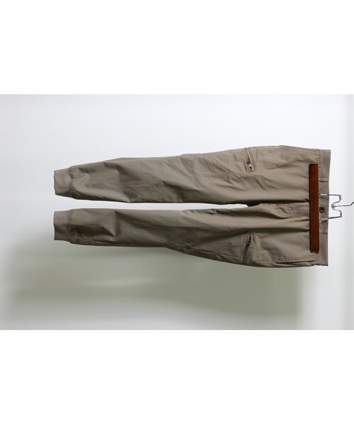 LOUNGE LIZARD(ラウンジリザード)の「GROSRAIN STRETCH リブパンンツ(チノパンツ・メンズ・KHAKI BEIGE(カーキベージュ)・1)」の1枚目の写真