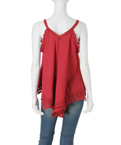 Ungrid（アングリッド）の「バテンレースコンビキャミ（トップス・レディース・オフホワイト/レッド/ブルー・F）」の10枚目の写真