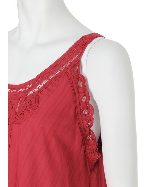 Ungrid（アングリッド）の「バテンレースコンビキャミ（トップス・レディース・オフホワイト/レッド/ブルー・F）」の12枚目の写真