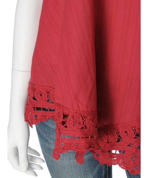 Ungrid（アングリッド）の「バテンレースコンビキャミ（トップス・レディース・オフホワイト/レッド/ブルー・F）」の13枚目の写真