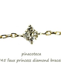 pinacoteca | ピナコテーカ 545 プリンセスカット風 ダイヤモンド ブレスレット(ブレスレット)
