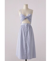 imvely | ストライプビスチェワンピース(ワンピース)