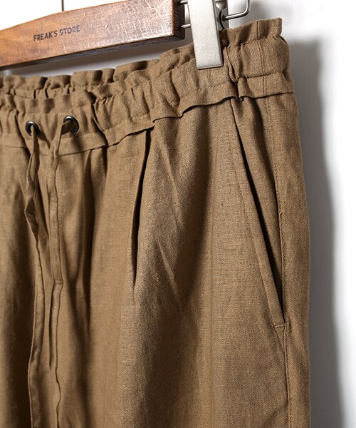 FREAK'S STORE（フリークスストア）の「リネンハイウェストワイドパンツ（パンツ・メンズ・ベージュ/ブルーグリーン/ネイビー・S/M）」の11枚目の写真