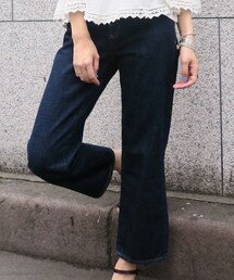 GAP | ワイドレッグクロップデニム(デニムパンツ)