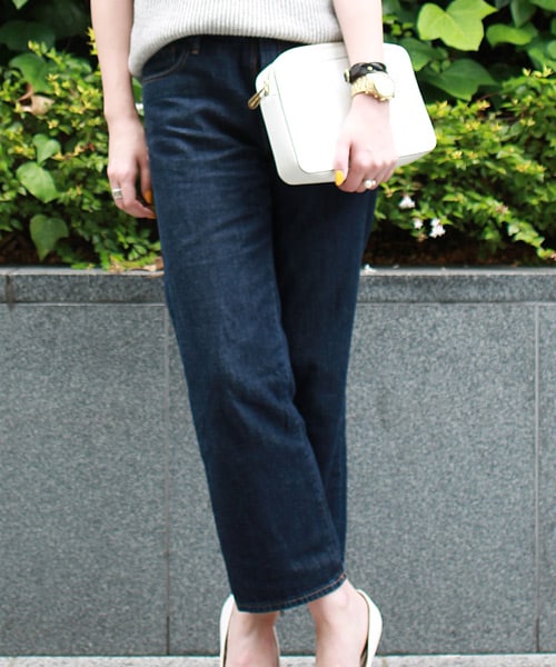 GAP（ギャップ）の「ワイドレッグクロップデニム（デニムパンツ・レディース・リンス・25/23/26）」の2枚目の写真