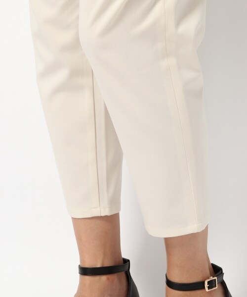 Heather（ヘザー）の「チェーンスカーフツキタックパンツ（パンツ・オフホワイト/ブラック/ベージュ・FREE）」の9枚目の写真