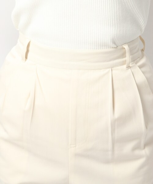 Heather（ヘザー）の「チェーンスカーフツキタックパンツ（パンツ・オフホワイト/ブラック/ベージュ・FREE）」の7枚目の写真