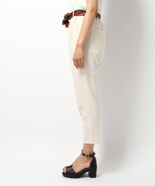 Heather（ヘザー）の「チェーンスカーフツキタックパンツ（パンツ・オフホワイト/ブラック/ベージュ・FREE）」の4枚目の写真