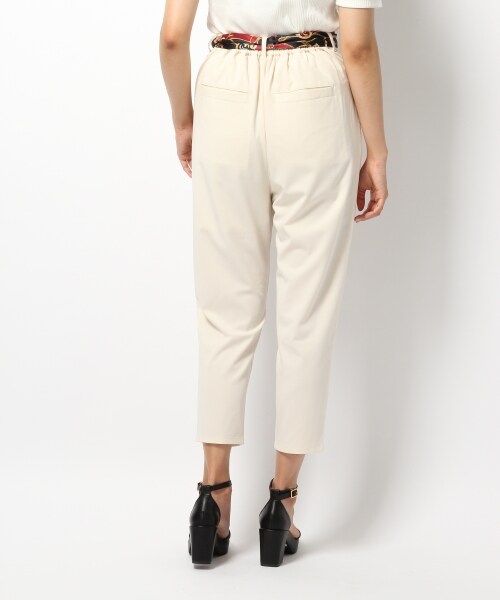 Heather（ヘザー）の「チェーンスカーフツキタックパンツ（パンツ・オフホワイト/ブラック/ベージュ・FREE）」の5枚目の写真