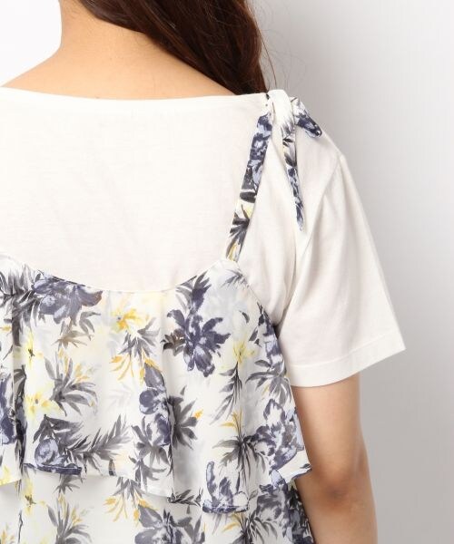 Heather(ヘザー)の「ボタニカルフラワーキャミ(トップス・ホワイト系/ピンク系/ネイビー系・FREE)」の10枚目の写真