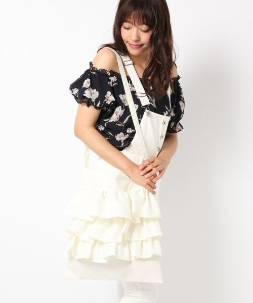 Heather（ヘザー）の「フリルショルダー（バッグ・アイボリー/ブラック/ピンク・ONE SIZE）」の11枚目の写真