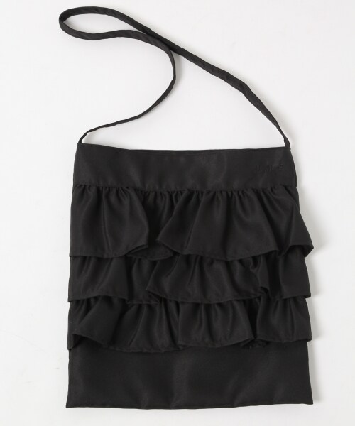 Heather（ヘザー）の「フリルショルダー（バッグ・アイボリー/ブラック/ピンク・ONE SIZE）」の4枚目の写真
