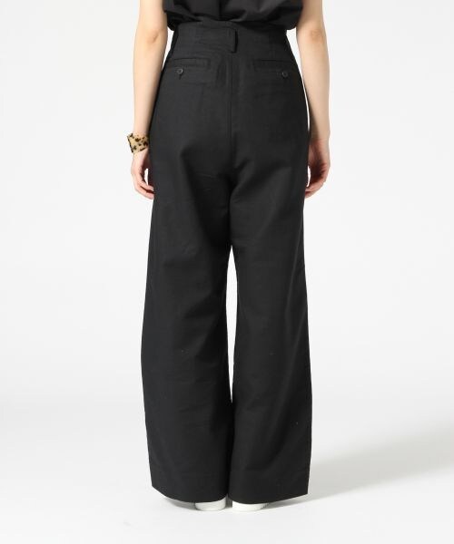 A part by（アパートバイ）の「アサコンハイウエストワイドパンツ（パンツ・ホワイト/ブラック・M/L）」の6枚目の写真