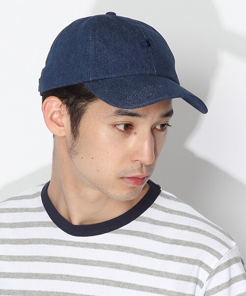 niko and...（ニコアンド）の「MEN'S Champion（チャンピオン）ロゴキャップ（帽子・ホワイト/ブラック/ピンク/ベージュ/ブルー/サックス・F）」の4枚目の写真