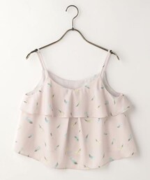 RAY CASSIN | フェザー柄オーバーキャミソール(トップス)