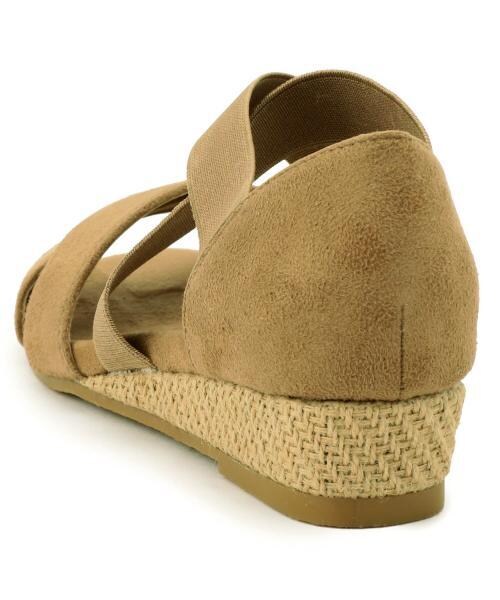 RAY CASSIN（レイカズン）の「フィットクロスサンダル（シューズ・レディース・ブラック/ネイビー/ベージュ・S/M/L）」の5枚目の写真