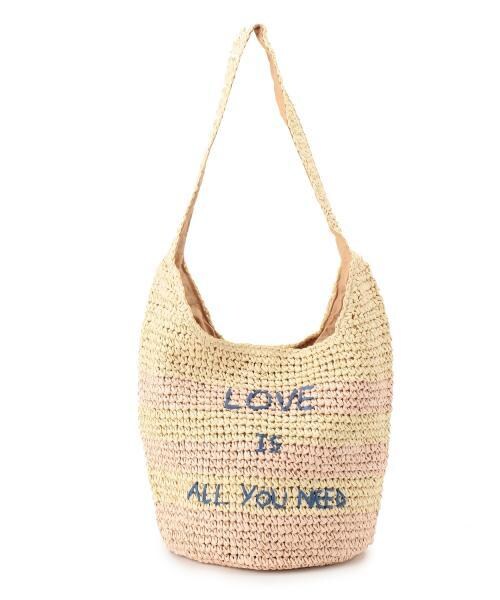 RAY CASSIN(レイカズン)の「ボーダーくり手トートバッグ(バッグ・レディース・サックス/ネイビー/ピンク/イエロー・FREE)」の3枚目の写真