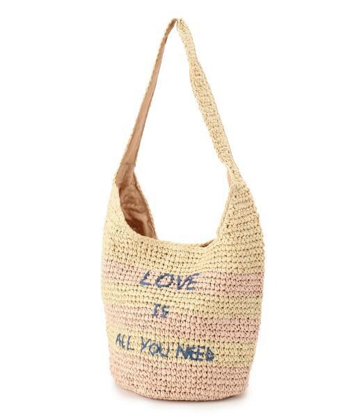 RAY CASSIN(レイカズン)の「ボーダーくり手トートバッグ(バッグ・レディース・サックス/ネイビー/ピンク/イエロー・FREE)」の5枚目の写真