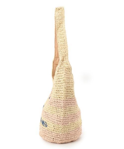 RAY CASSIN(レイカズン)の「ボーダーくり手トートバッグ(バッグ・レディース・サックス/ネイビー/ピンク/イエロー・FREE)」の6枚目の写真