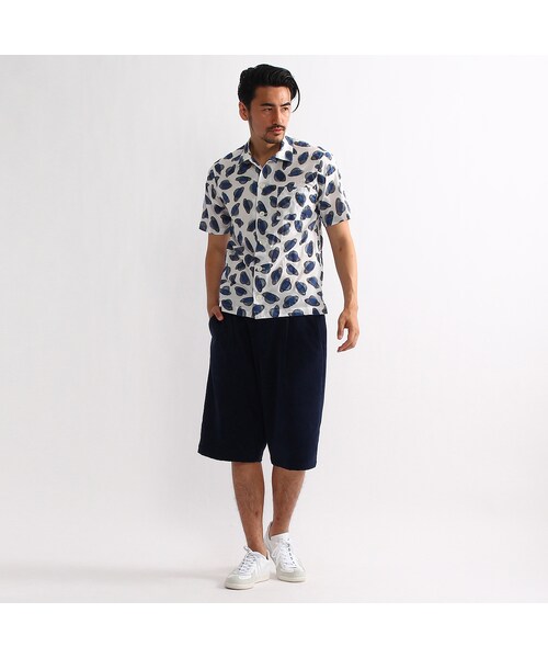 TAKEO KIKUCHI（タケオキクチ）の「リップルボーダーシャツ（トップス・メンズ・ブルー系(194)/ホワイト(101)・M/L/LL）」の10枚目の写真