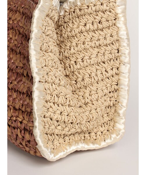 31 Sons de mode（トランテアン　ソン　ドゥ　モード）の「★新作★配色かごバッグ（バッグ・レディース・ベージュ/ブラック・フリー）」の9枚目の写真