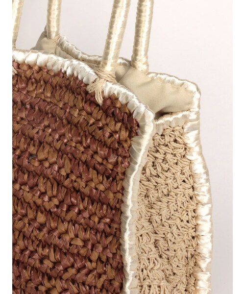 31 Sons de mode（トランテアン　ソン　ドゥ　モード）の「★新作★配色かごバッグ（バッグ・レディース・ベージュ/ブラック・フリー）」の7枚目の写真