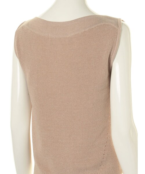 31 Sons de mode（トランテアン　ソン　ドゥ　モード）の「★新作★１２Ｇ畦ラメ混ノースリプルオーバー（トップス・レディース・ネイビー/ピンク/オフホワイト・36/38）」の13枚目の写真