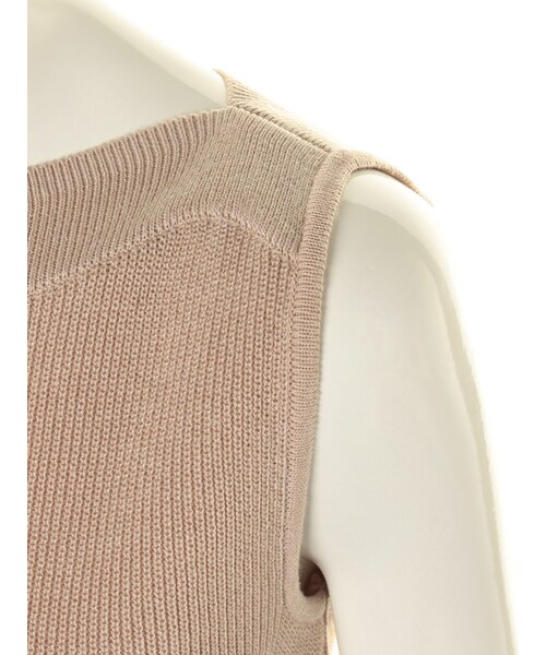 31 Sons de mode（トランテアン　ソン　ドゥ　モード）の「★新作★１２Ｇ畦ラメ混ノースリプルオーバー（トップス・レディース・ネイビー/ピンク/オフホワイト・36/38）」の11枚目の写真