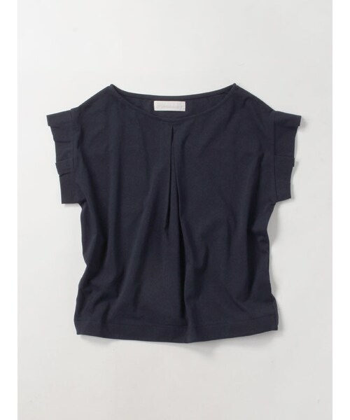 31 Sons de mode（トランテアン　ソン　ドゥ　モード）の「★新作★シルケット天竺袖タックＦＳＰ（トップス・レディース・オフホワイト/ライトグリーン/ネイビー・36）」の3枚目の写真