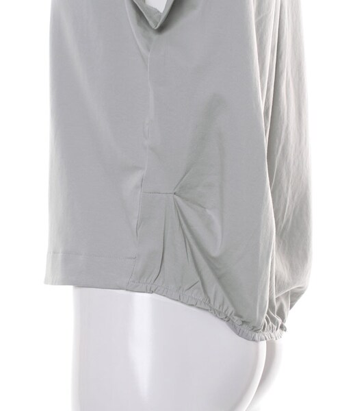 31 Sons de mode（トランテアン　ソン　ドゥ　モード）の「★新作★シルケット天竺袖タックＦＳＰ（トップス・レディース・オフホワイト/ライトグリーン/ネイビー・36）」の11枚目の写真