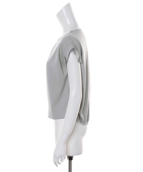 31 Sons de mode（トランテアン　ソン　ドゥ　モード）の「★新作★シルケット天竺袖タックＦＳＰ（トップス・レディース・オフホワイト/ライトグリーン/ネイビー・36）」の5枚目の写真