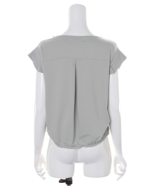 31 Sons de mode（トランテアン　ソン　ドゥ　モード）の「★新作★シルケット天竺袖タックＦＳＰ（トップス・レディース・オフホワイト/ライトグリーン/ネイビー・36）」の6枚目の写真