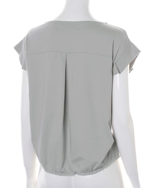 31 Sons de mode（トランテアン　ソン　ドゥ　モード）の「★新作★シルケット天竺袖タックＦＳＰ（トップス・レディース・オフホワイト/ライトグリーン/ネイビー・36）」の10枚目の写真