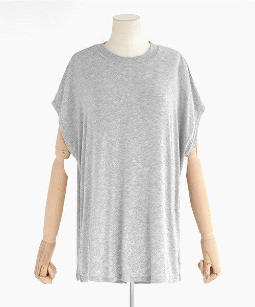 DHOLIC（ディーホリック）の「ドルマンスリーブベーシックTシャツ（Tシャツ/カットソー・レディース・ピンク/ホワイト/ブラック/グレー・FREE）」の4枚目の写真