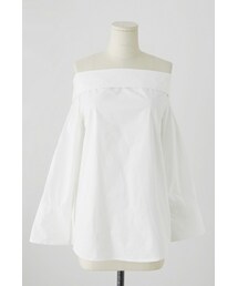 imvely | オフショルダーコットンブラウス(シャツ/ブラウス)