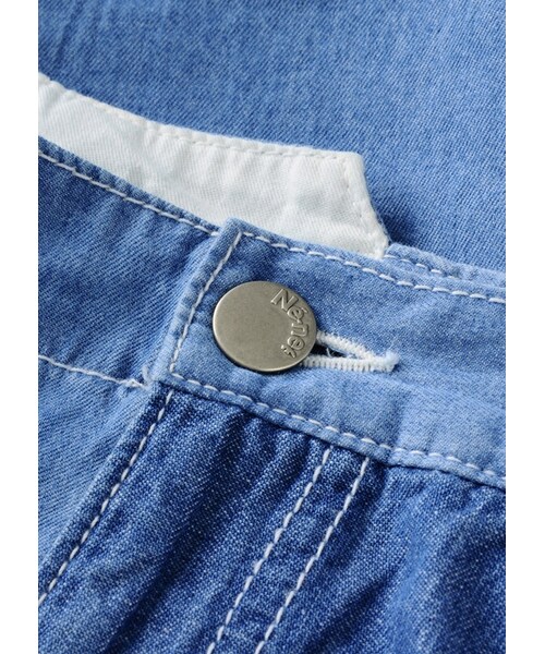 Ne-net（ネネット）の「チノデニムコンビ / パンツ（パンツ・レディース・light blue/navy・01/02）」の5枚目の写真