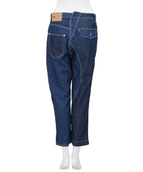 Ne-net（ネネット）の「チノデニムコンビ / パンツ（パンツ・レディース・light blue/navy・01/02）」の8枚目の写真