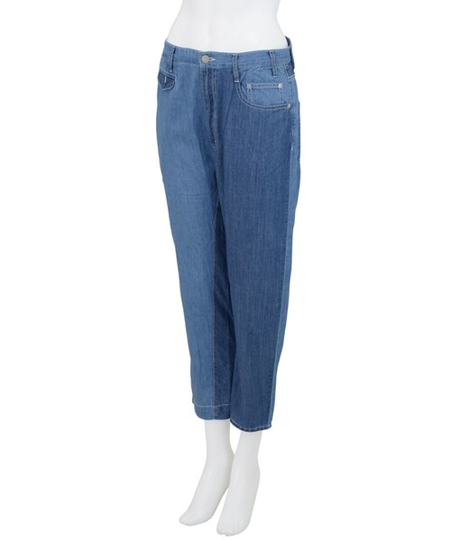 Ne-net（ネネット）の「チノデニムコンビ / パンツ（パンツ・レディース・light blue/navy・01/02）」の10枚目の写真