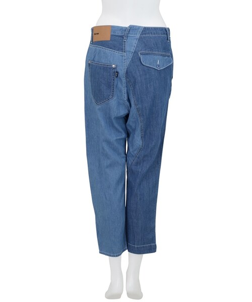 Ne-net（ネネット）の「チノデニムコンビ / パンツ（パンツ・レディース・light blue/navy・01/02）」の7枚目の写真