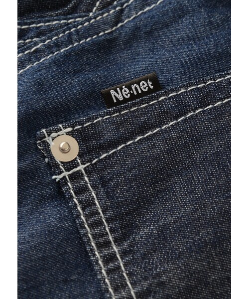 Ne-net（ネネット）の「チノデニムコンビ / パンツ（パンツ・レディース・light blue/navy・01/02）」の4枚目の写真