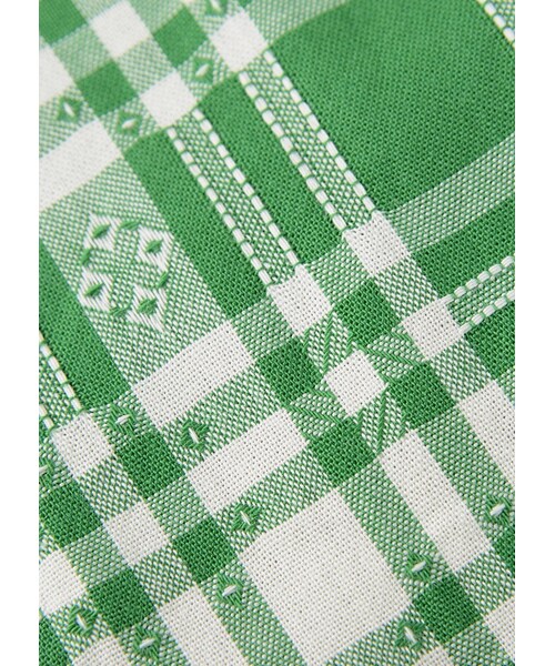 Ne-net(ネネット)の「ダイヤチェック / ワンピース(ワンピース/ドレス・レディース・green/navy・02)」の3枚目の写真