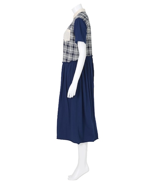 Ne-net(ネネット)の「ダイヤチェック / ワンピース(ワンピース/ドレス・レディース・green/navy・02)」の6枚目の写真