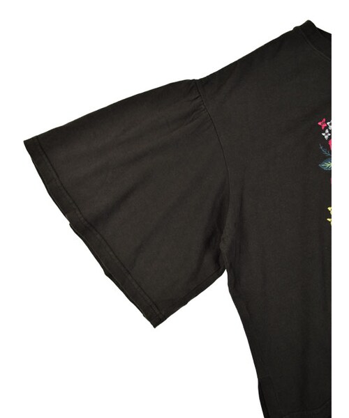 w closet（ダブルクローゼット）の「刺繍入りフレア袖プルオーバー（トップス・レディース・Sグレー/パープル/スミクロ・FREE）」の8枚目の写真